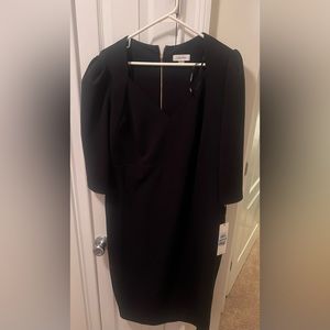 Calvin Klein Black Dress Sise 16 brand new with tags